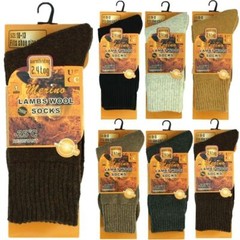 6 Pairs Men’s Merino Lambs Wool Boots Winter Heavy Duty Thermal Warm Socks 10-13