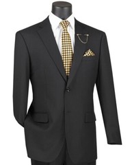 Vinci Men Solid Color Single Breasted Classic Regular Fit Suit NEW
