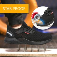 Mens Safety Shoes Steel Toe Work Midsole Boot Breathable Hiking Sneakers Size