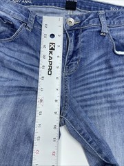 a.n.a Jeans Women’s 14/32 Blue Cotton Denim Skinny Zipper Ankle Mid-Rise Faded