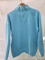NWT Comfort Colors 1580 Quarter Zip Sweatshirt 2XL Aqua Blue Pullover Blank
