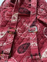 Vera Bradley Mesa Red Paisley Backpack 12” Retired