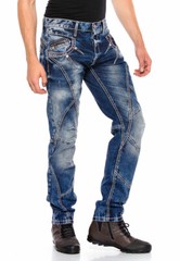 Cipo & Baxx CAMPTON Mens Jeans Denim Straight Cut CD563 all Sizes