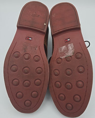 Tommy Hilfiger Michael Stallion Saddle Oxford Boy’s Shoe Dark Brown Color Size6