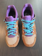Asics Gel-lyte V Brown/Purple/White Men’s Size 10 Slight Water Stays On Side