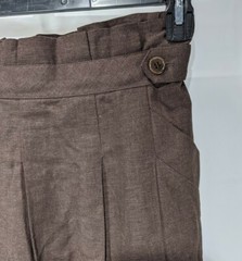 BCBGMAXAZRIA Women’s Brown High Rise Pleated Lined Knee length Pencil Skirt sz 6