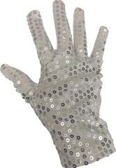 Adult’s MJ Performance Single Right Handed Sequin Glove Costume Accessory