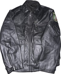 German NRW Polizei Leather Jacket 2007 – Size 24
