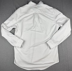 Tommy Hilfiger Custom Fit White Button Down Shirt Mens Large Logo Cotton