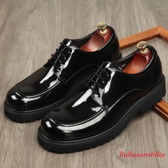 Men’s Thick Sole Business Formal British Style Oxfords Lace Up Leather Shoes Sz