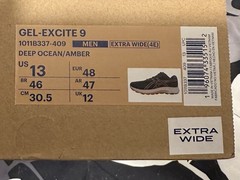 Men’s Asics GEL-Excite 9 Running Shoes Deep Ocean Blue NEW Size 13 Extra Wide