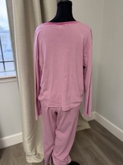 Chaps Women’s Pink Striped Pajama Set Size XL 100% Cotton