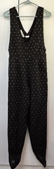 Vintage Sporthaus Jumpsuit Womens 10 Knit Nylon Poly Made USA 80s Unique Retro