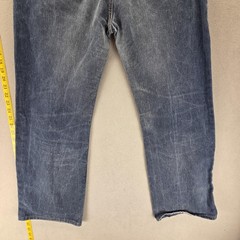 Diesel Jeans Mens 34×28 Blue Denim Medium Wash Regular Straight Button Fly