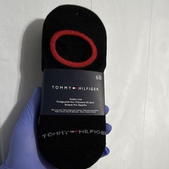 Tommy Hilfiger Men’s Cotton Logo No-Show Sneaker Liner Socks 6 Pairs Black