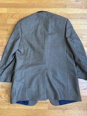 Vintage Cambridge Blazer 95% Wool 5% Cashmere Brown Canada Made 42R
