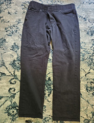 Lee Men’s Black Straight-Leg Stretch Jeans Cotton/Elastane Regular Fit