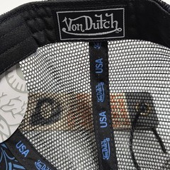 Von Dutch Blue Patch Trucker Hat Mesh Snapback Cap NWT