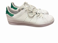 Adidas Stan Smith White Leather Green Trim Laced Trainers Men Size US 12