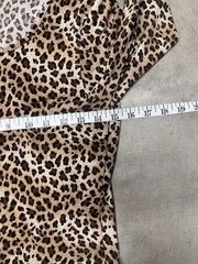 I-N-C International Concepts Leopard Print Long Sleeve Scoop Neck Top