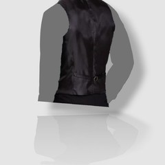 Alfani Men’s Black Slim Fit Jacket Vest Pants 3-Piece Suit Size 40R 34W 30L