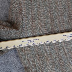 Vintage Harris Tweed Jacket Mens 38 Brown Herringbone Blazer Sport Coat USA 80s