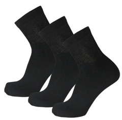 3-12 Pairs Mens Circulatory Diabetic Health Quarter/Ankle Cotton Socks Size 9-15