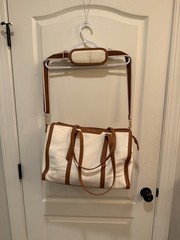 LOVESACK – Canvas & Faux Leather Tote / Shoulder Bag