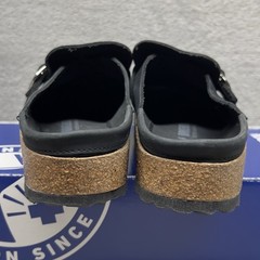 Birkenstock Buckley Clogs Women’s EU 37 US 6-6.5 Black Leather Narrow