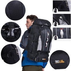 100L Large Tactical Military Backpack Waterproof Rucksack Hiking Laptop Backpack