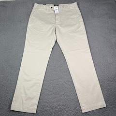 Todd Snyder Pants Mens 34×30 Bone Khaki Tab Front Chino Straight Fit Stretch NEW