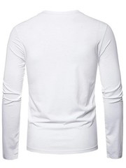 New Men Long Sleeve Fashionable Casual O-Neck T Shirt Breathable Daily Wear Top