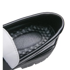 Platform Thick Sole Soft Microfiber Leather Dress Shoes Casual Loafers for Men