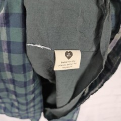 Madewell Green Navy Plaid Wrap Dress Womens S Puff Balloon Sleeve Mini Babydoll