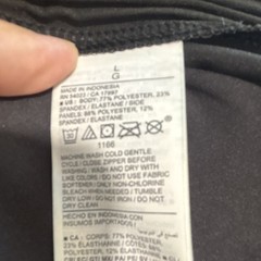 Old Navy Active Black Mock Neck Sleeveless Half Zip Athletic Dress Pockets L