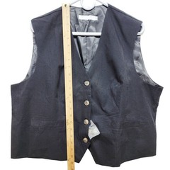 Black Vest & Pants Set Size 2XL Polyester Blend Womens Ensemble