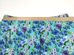 National Vintage 100% Viscose Rayon Purple And Blue Floral Lily Skirt Women’s 3X