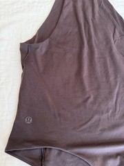 lululemon Women’s Halter Neck One-Piece Bodysuit Brown M Moderate Compression