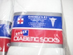 Rodex Diabetic Socks Men’s Socks 12pr Ankle Size 10-13 Shoe Size 7-13 White new