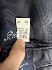 Ralph Lauren Men’s Gray Windowpane Wool/Silk Sport Coat 50L 2-Button
