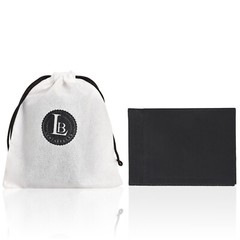 Leatherboss Genuine Leather Outside ID Slot Credit Card Men Bifold Wallet, Black