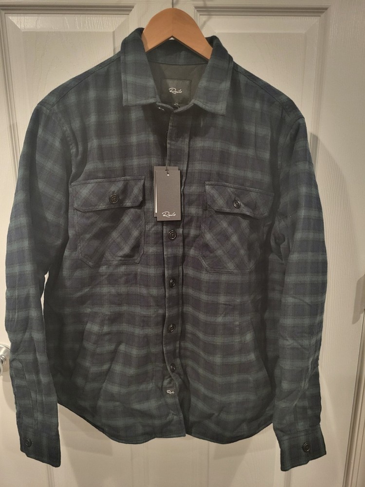 RAILS Worthing Checked Shirt Jacket Shacket Size M Orig. $188 NEW