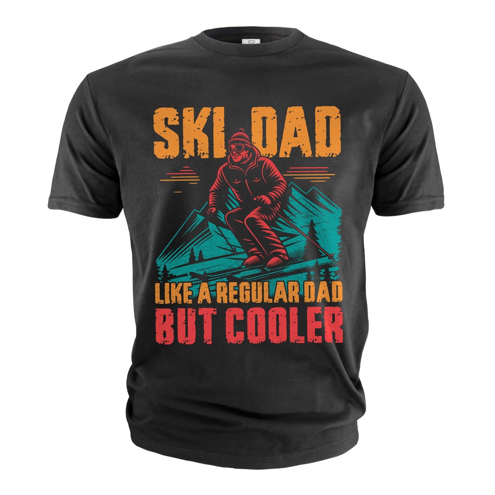 Men’s Ski Dad T-shirt Skiing dad Father’s day Christmas Fathers skiing gift