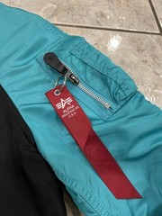 NEW NWOT Womens S Alpha Industries MA-1 Bomber JAPAN SOUVENIR Reversible Jacket