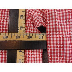 Canterbury of New Zealand Shirt Mens Large Red White Gingham Houndstooth Rugby