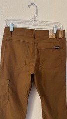 Prana Zion Slim Fit Pants II Stretch Sepia Size 28×30 Straight Leg 1969831 $95
