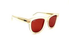 Ray Ban Wayfarer Boyfriend Reverse BEIGE/Red Sunglasses 0502S 6780/69 53mm