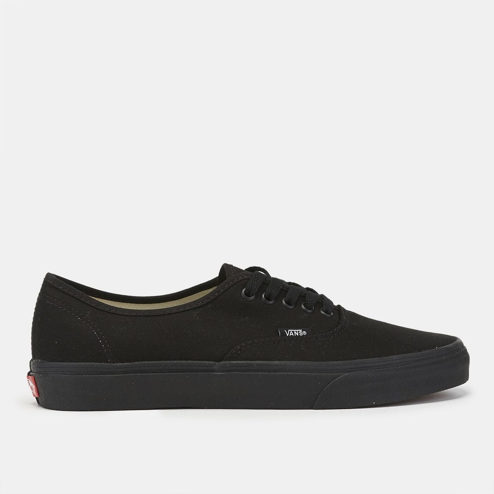 Vans Authentic VN000EE3BKA Sneaker Mens Black Canvas Low Top Skateboarding Shoes