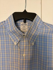 Brooks Brothers Regent 1818 Non-Iron Men’s 15 1/2 – 4 / 5 Blue Check Dress Shirt