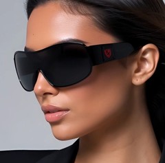 Block – Curved One Piece Shield Women Sunglasses Outdoor Party Shades Designer